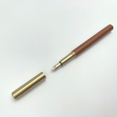 LOG FP-402 (Brass+Natural wood) 황동 원목 만년필