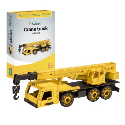 3D입체퍼즐 종이퍼즐 크레인 트럭 건설장비 만들기 수업 모형제작 집콕놀이 미니어처