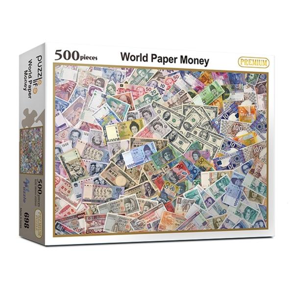 직소퍼즐 풍경 명화 세계의 지폐 500피스 PL698