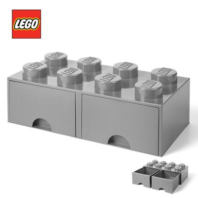 [LEGO]레고 블럭 서랍 정리함 8구_그레이/ 서랍형
