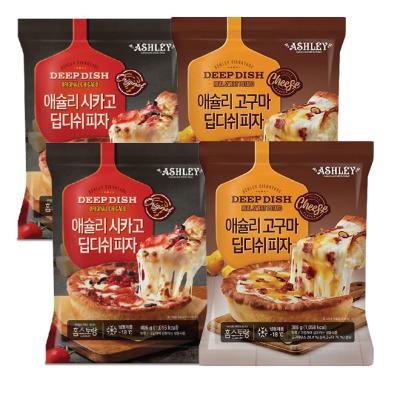 [애슐리]피자 2종 4판(시카고 2판+고구마 2판)