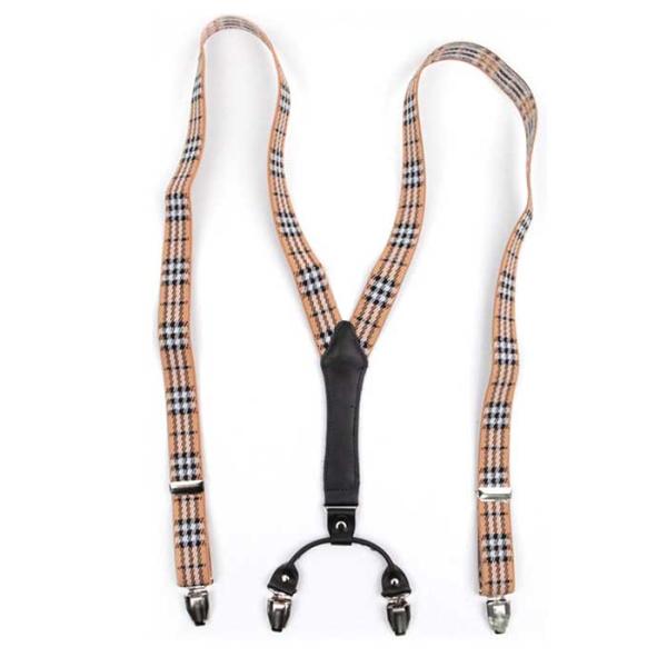 CLASSIC 베이지체크 suspenders CH1953347