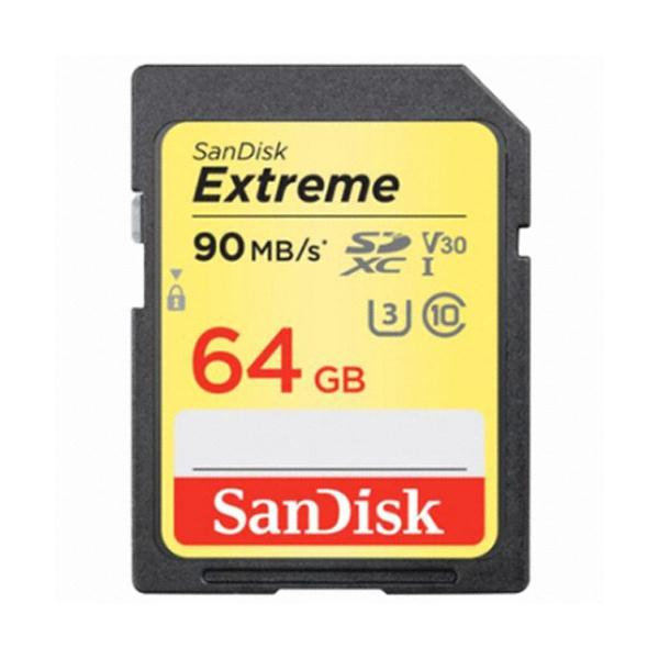 Sandisk SDXC CLASS10 UHS-I U3 Extreme V30 (64GB)