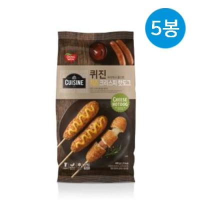 [동원] 퀴진 치즈크리스피 핫도그 400g(5개입)*5봉