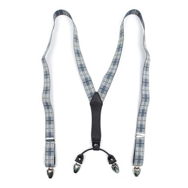 CLASSIC 그레이 체크 suspenders CH1953099
