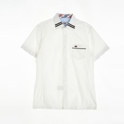브라운 두줄라인 하복 셔츠 (상암중) 교복셔츠 교복