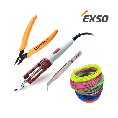 엑소 EXSO 인두기 EXF-3022N+필라멘트+니퍼+핀셋106SA