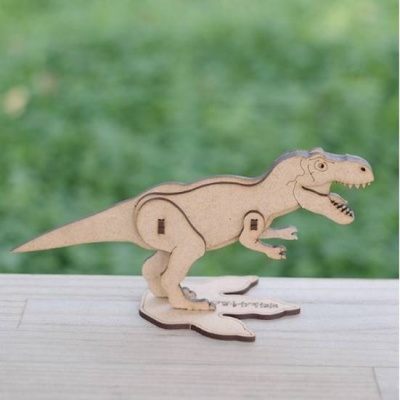 3D입체퍼즐 나무퍼즐 티라노사우루스 공룡 만들기 수업 놀이키트 장난감 집콕놀이 취미