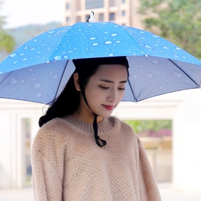 갓샵 핵인싸템 머리에쓰는 우산 모자 핸즈프리 낚시