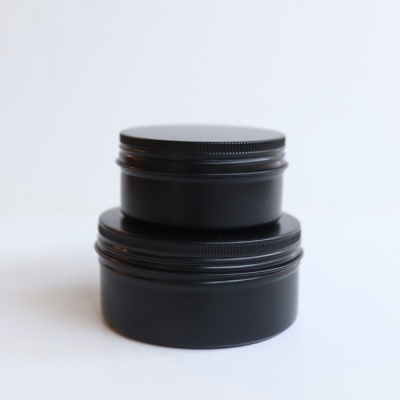 갓샵 원형 틴케이스 블랙 150ml 철제 알루미늄 캔박스