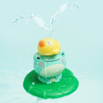 [리틀클라우드] 빙글빙글 개구리 목욕놀이 장난감 