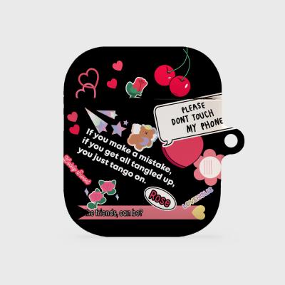 lovely rose sticker [hard 에어팟케이스 시리즈]