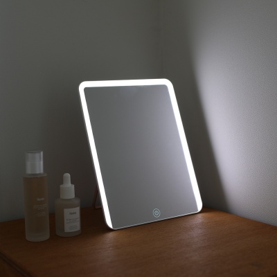 [무아스] 슬림 스퀘어 무선 LED 거울