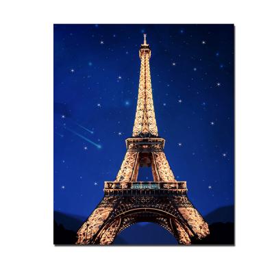 DIY LED 페인팅 - 파리 에펠탑 LP06 (40x50)