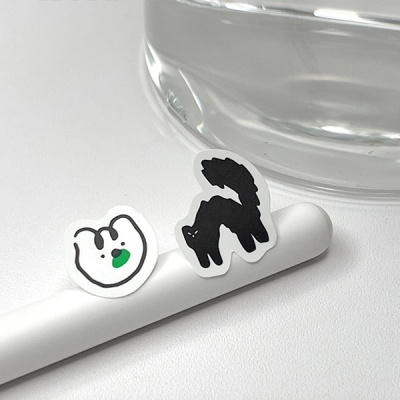  람쥐롱과 고양희 리무버블 스티커 1+1
