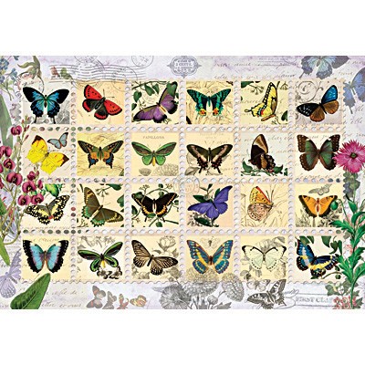 500조각 직소퍼즐▶ 나비 우표 (PR3583)
