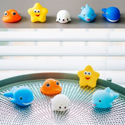 LED 물고기친구들 (하프물범) 목욕놀이 물놀이 장난감