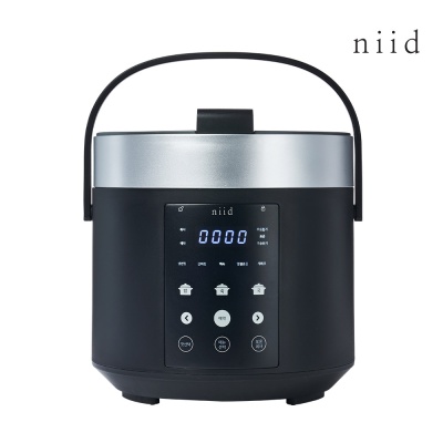 니드 3인용 미니 소형 전기 압력 밥솥 NIID5 블랙
