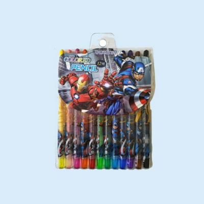 마블 아이언맨 캡틴아메리카 12색 색연필