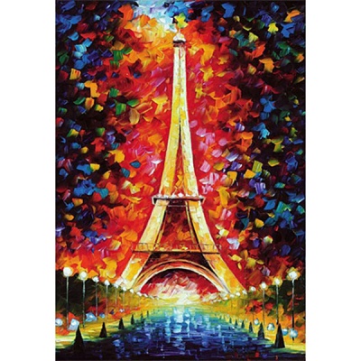 1000조각 목재 직소퍼즐▶ 에펠탑 페인팅 [WPK1000-25]