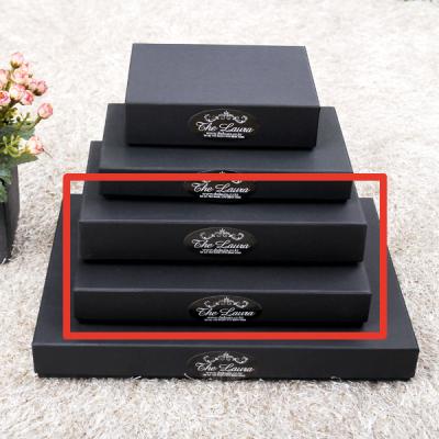 선물 포장 상자-블랙싸바리상자  직사각납짝중형 Box E4