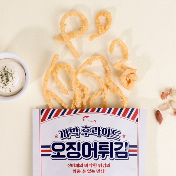 까박 후라이드 오징어 튀김 스낵 안주 50g x 3봉