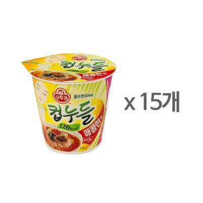 [오뚜기] 컵누들 매콤한맛 컵 (37.8g) x 15
