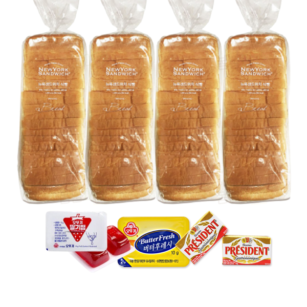 큰식빵 뉴욕샌드위치식빵 4봉(삼립 냉동)