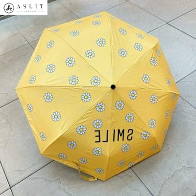 [애슬릿]꽃 플라워 패턴 프린팅 암막 3단 양산 양우산
