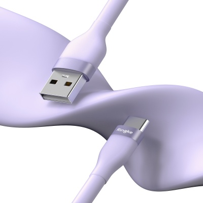 링케 USB-A to C 2m C타입 고속충전 파스텔 케이블