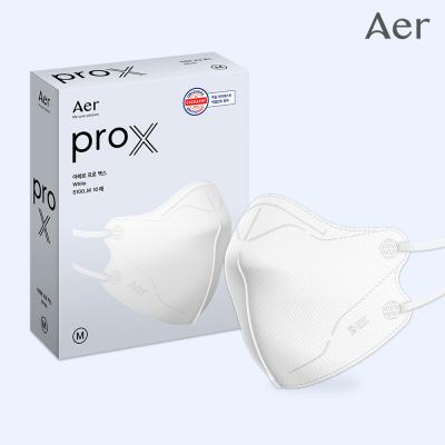 [아에르] ProX 프로엑스 컬러마스크 화이트 10매