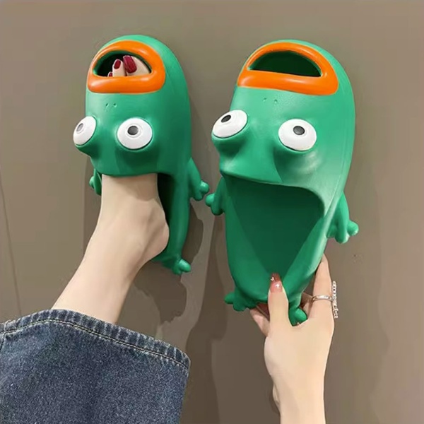 개구리 캐릭터 슬리퍼 EVA 푹신한 발편한 여름 신발