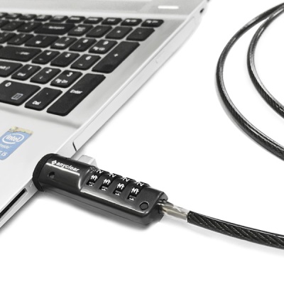 USB 노트북잠금장치 도난방지 자물쇠 +파우치