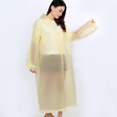 레이니 도트무늬 우비/ 코트형우의 비옷