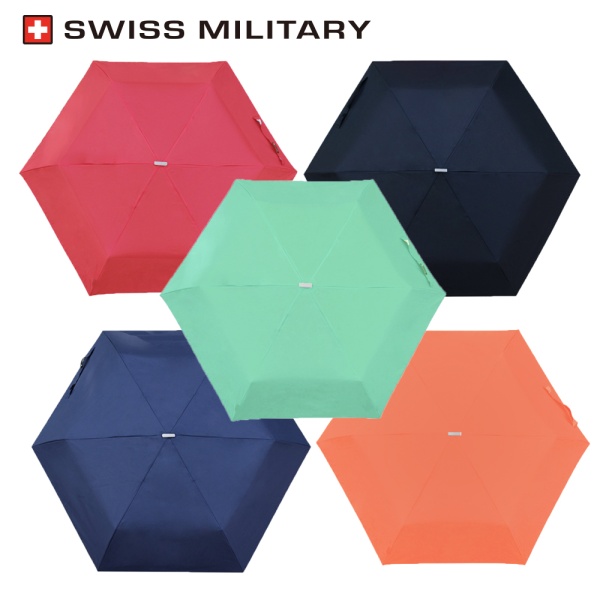 스위스밀리터리 초경량 수동 단색 경량 3단 우산