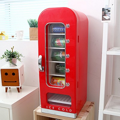 자판기 형태의 미니캔 냉장고