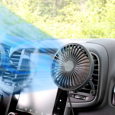 [무아스] 차량용 브릿지 LED 무드등 선풍기