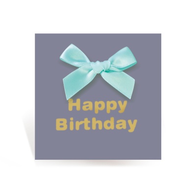 [프롬앤투]미니리본 생일축하카드 리본카드 FT1044-4