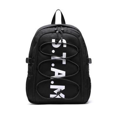 스탐 Logo Basic backpack (Black) 백팩