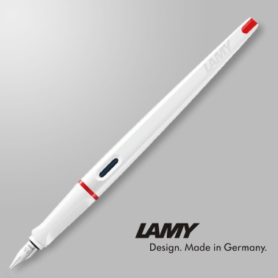 (LM015) 라미 조이 만년필 (1.5mm) 화이트 레드클립