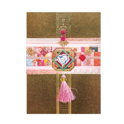 연분홍 전통 자수카드 FT3005-5