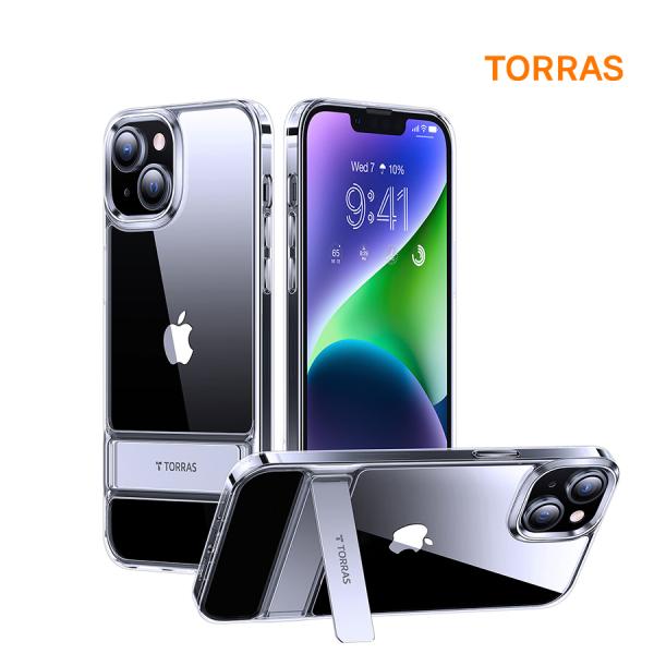 TORRAS UPRO 킥스탠드 투명 아이폰 14 케이스 투명