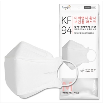 [30매] KF94 웅진 마스크 3D 중형 대형