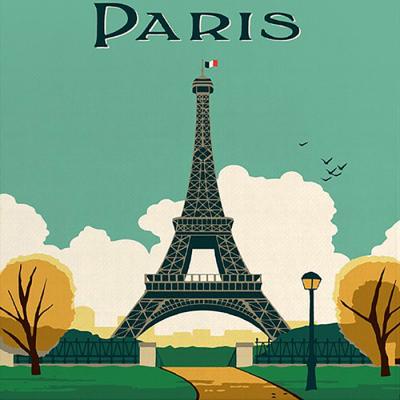 랜드마크 파리 에펠탑 (캔버스) DIY명화그리기 25x25
