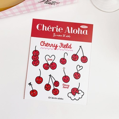 Cherry Field Sticker 체리필드스티커