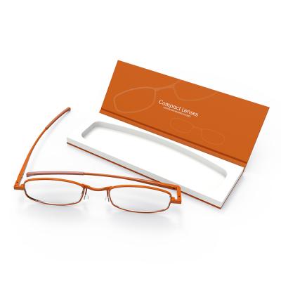 이프디자인 컴팩트 돋보기 안경테 - 시나몬(오렌지)