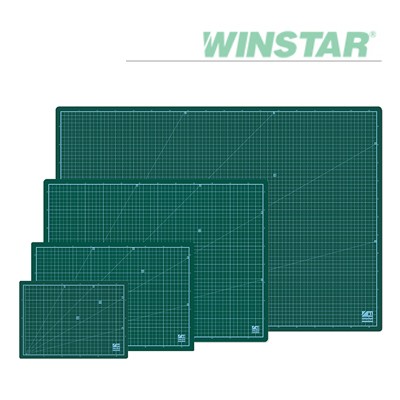 윈스타 PVC 녹색 데스크 커팅 매트 A4 [00032782]
