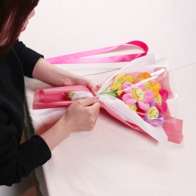 스마일 꽃 인형 꽃다발 DIY 만들기 졸업식 여친 선물