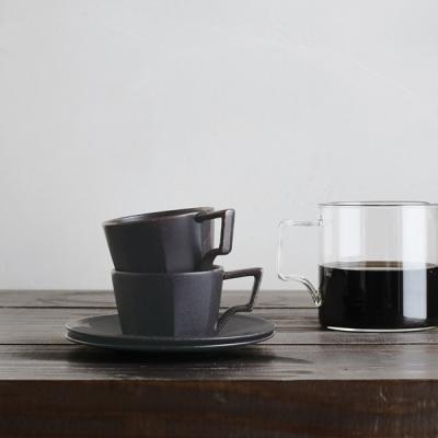 킨토 OCT 컵&소서 80ml (블랙)