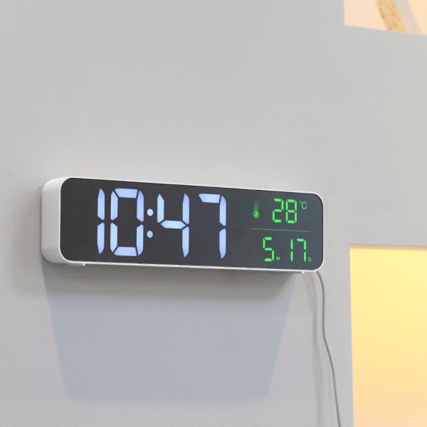플랜룩스 와이드뷰 전자 LED탁상시계 디지털 알람시계